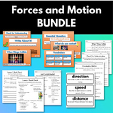 Unit 5 Forces and Motion BUNDLE: Slides, Worksheets, Vocab