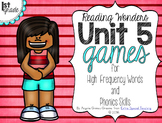 Unit 5 Games for Reading Wonders Grade 1