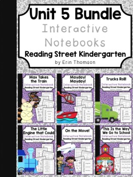 Preview of Kindergarten Unit 5 Interactive Notebooks Bundle