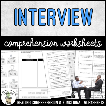 Preview of Unit 5 Interview - Reading Comprehension & Functional Worksheets