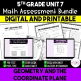 Geometry and the Coordinate Plane Math Assessment Bundle {