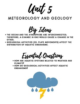 Preview of Unit 5: Meteorology and Geology