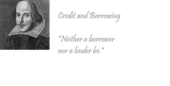 Preview of Unit 6 Financial Literacy: Credit and Borrowing Advanced Organizer