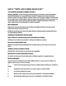 Preview of Unit 6 Multiplying Dividing Adding Subtracting Fractions