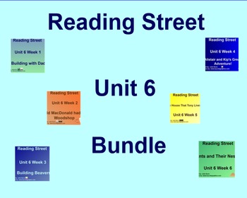 Preview of Unit 6 Bundle Common Core Edition SmartBoard Companion Kindergarten
