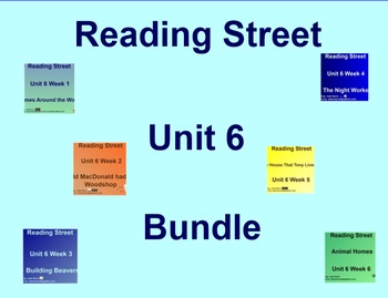 Preview of Unit 6 Bundle SmartBoard Companion Kindergarten