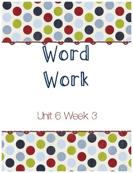 Unit 6, Week 3 Spelling Crossword - WordMint