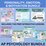 AP Psychology Bundle: Personality, Motivation,& Emotion:NO