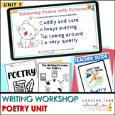Unit 7: Poetry Unit Digital + Printable Distance Learning