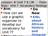 Ancient Africa, Asia, Americas - Unit 7 Vocabulary Lesson