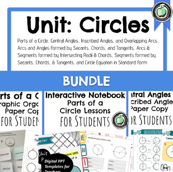 Preview of Unit 8: Circles Bundle | Geometry Curriculum | Engaging and Colorful Lessons