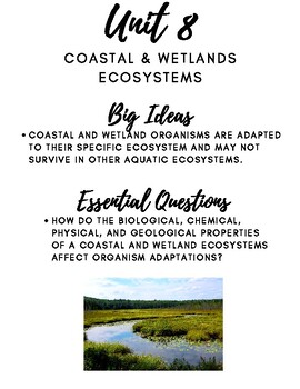 Preview of Unit 8: Coastal and Wetlands Ecosystems