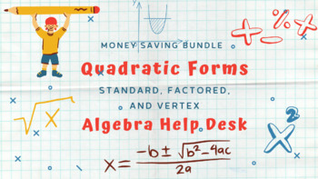 Preview of Unit 8: Forms of Quadratic Functions | Standard, Factored, & Vertex