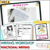 Unit 8: Functional Writing Half Unit Digital + Printable D