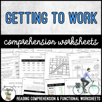 Preview of Unit 8 Getting To Work - Reading Comprehension & Functional Worksheets