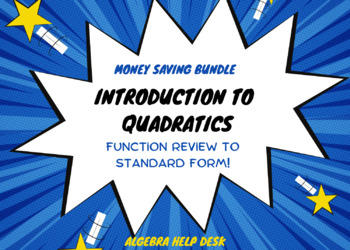 Preview of Unit 8: Quadratics | Introduction Bundle | Function Review and Standard Form