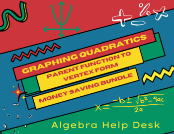 Preview of Unit 8: Quadratics | Graphing Introduction | Parent to Vertex Form | EasyEdit