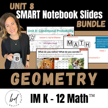 Preview of Unit 8 SMART Slides | Geometry | IM K-12 Math