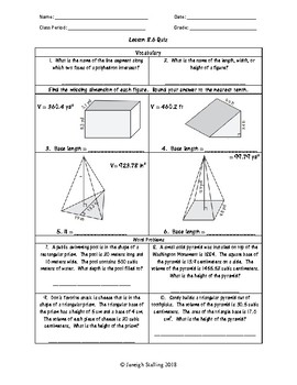 unit 8 volume and surface area worksheets 7th grade math teks