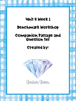 Preview of Unit 8 Week 1 Sample Assessment Benchmark Workshop - 4th Grade