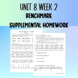 Unit 8 Week 2 Kindergarten Benchmark Supplemental Homework