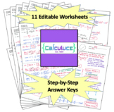 Unit 9B Editable Worksheets & Keys--BC only (Taylor Polyno