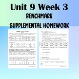 Unit 9 Week 3 Supplemental Benchmark Homework and Letter N