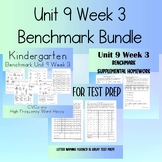 Unit 9 Week 3 Supplemental Benchmark Homework and Phonics Bundle