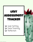 Unit Assessment Tracker - Pre and post test, Data track, g