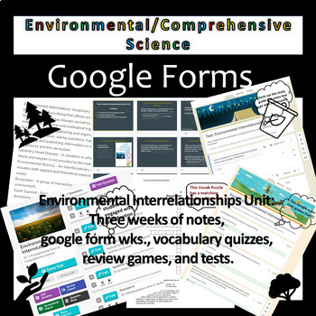 Preview of Environmental Interrelationships | Environmental Science | Unit Bundle | Google