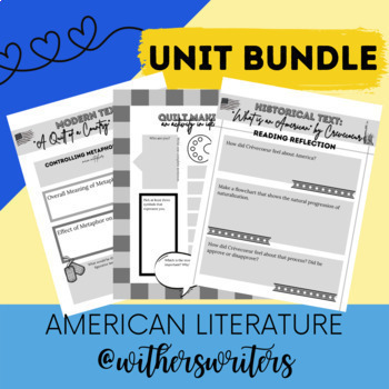 Preview of Unit Bundle - American Identity - American Literature - 11th ELA