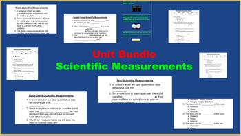 Preview of Unit Bundle-Scientific Measurements