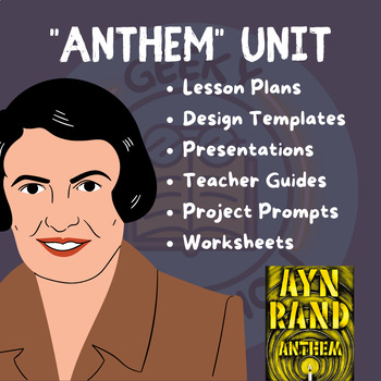 Preview of Unit Bundle for "Anthem" by Ayn Rand