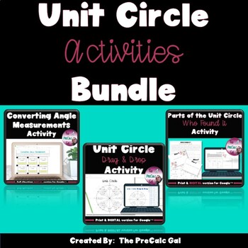 Preview of Unit Circle Activites Bundle