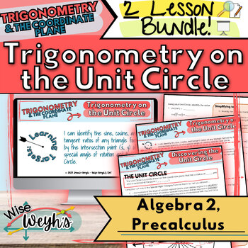 Preview of Unit Circle BUNDLE! | Discovery Activity, Note Guide, & Presentation