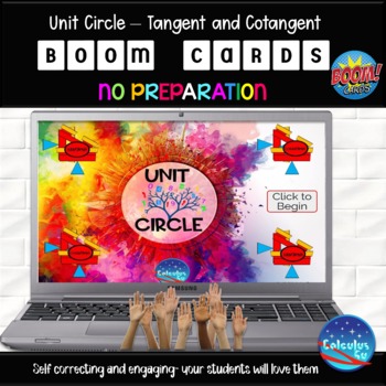 Preview of Unit Circle Boom Cards - Tangent and Cotangent - 40 Boom Cards