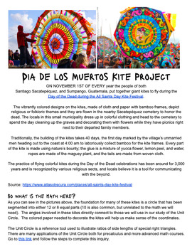 Preview of Unit Circle: Dia de los Muertos Kite Project