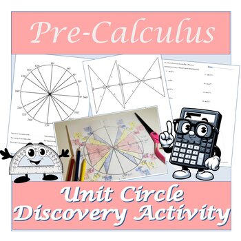 Preview of Unit Circle Discovery Activity and Practice Lesson