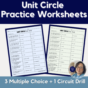 Preview of Unit Circle Practice Worksheets