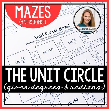 Preview of Unit Circle | Mazes