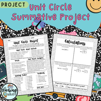 Preview of Unit Circle Project (Rubric)