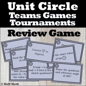 Preview of Unit Circle REVIEW GAME