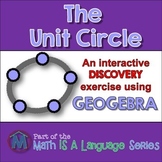 Unit Circle - interactive Geogebra exercise