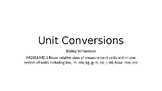 Unit Conversion Lesson PPT 4th grade