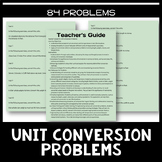 Unit Conversion Problems | 84 problems | Measurement | Word Problems