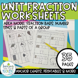 Unit Fractions Worksheets & Anchor Charts | Third Grade Fr