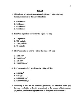 Preview of Unit I - Common Core Math - Coordinate Algebra