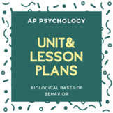 Unit/Lesson Plans | AP Psychology | Biological Bases of Be