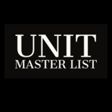 Unit Master List / Day-to-day Schedule