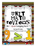 Unit Math Reviews - 1st Grade Everyday Math®